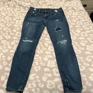 J.Crew Distressed Toothpick Jeans